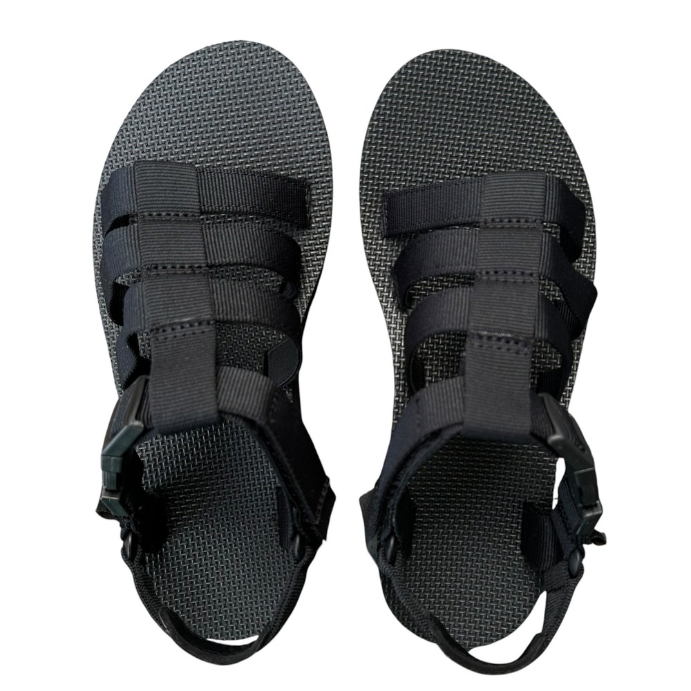Teva Original Dorado Black Strappy Buckle Gladiator Sandals Womens Size 7
